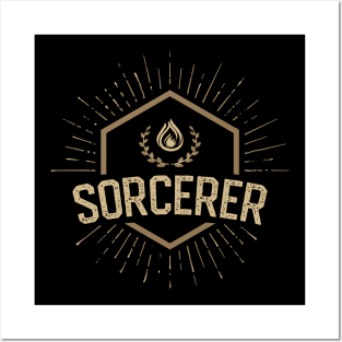 Sorcerer Character Class Tabletop Roleplaying RPG Gaming Addict Posters and Art